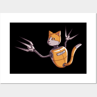 Robot Cat Posters and Art